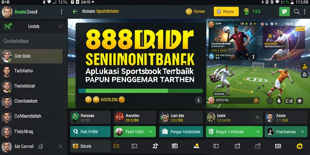 Tampilan antarmuka aplikasi 888IDR yang ramah pengguna.