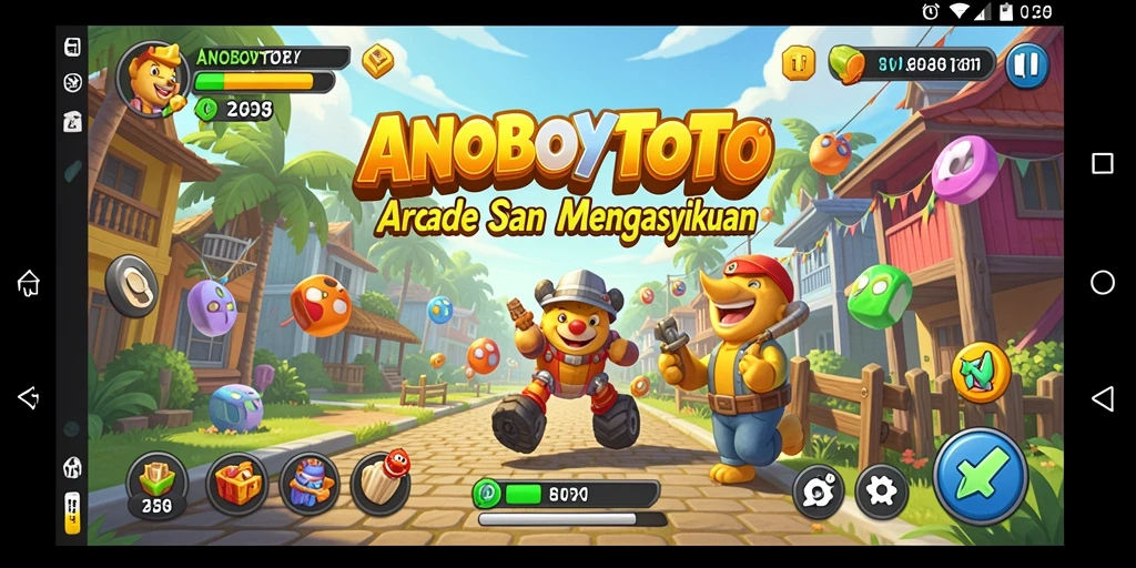 Tampilan gameplay seru ANOBOYTOTO di level menengah.