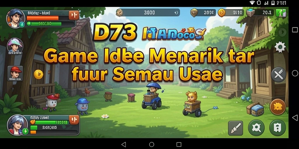 Tampilan gameplay D73 yang menarik dan meneliti strategi Idle.