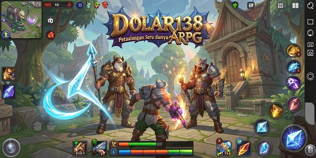 Tampilan gameplay DOLAR138 dengan aksi pertarungan yang seru.