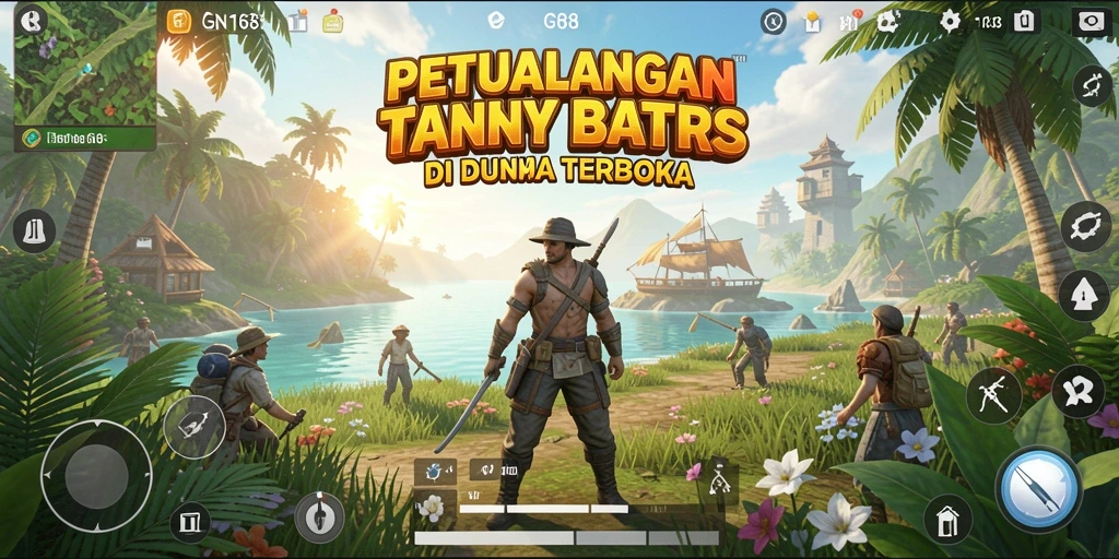 Tampilan gameplay GN168 yang memukau dalam eksplorasi dunia terbuka.