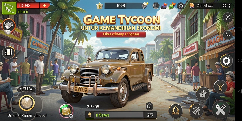 Screenshot menampilkan keseruan gameplay Tycoon ID098.