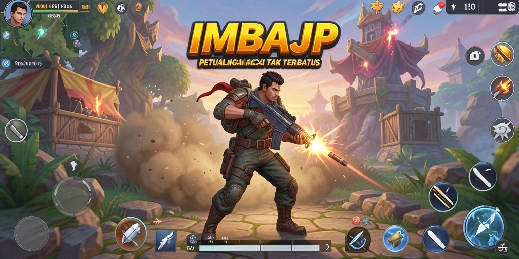 Tangkapan layar dari pertempuran seru dalam IMBAJP.