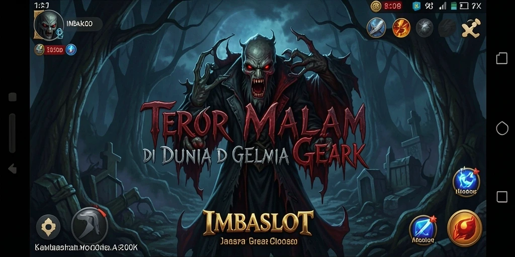 Tangkapan layar gameplay IMBASLOT dengan suasana kegelapan yang mencekam.