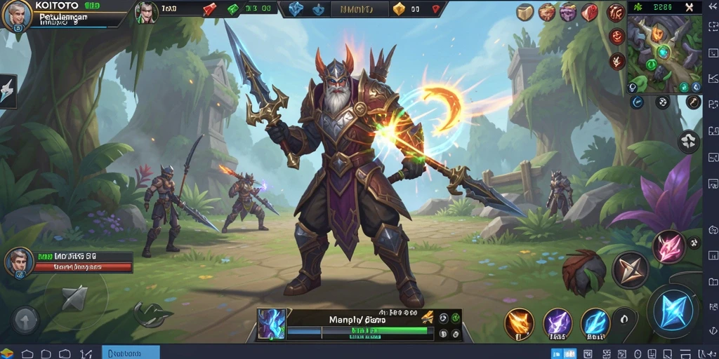 Screenshot menunjukkan pertarungan seru di dunia KOITOTO.