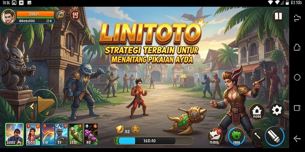 Tampilan gameplay LINITOTO yang menantang dan strategis.