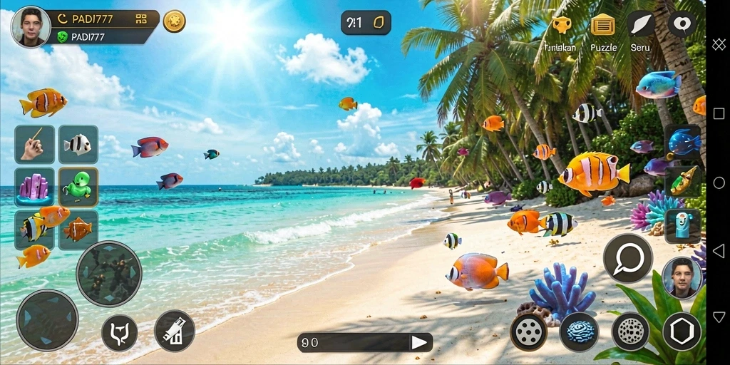 Screenshot gameplay PADI777 yang menunjukkan tingkat keseruan puzzle.
