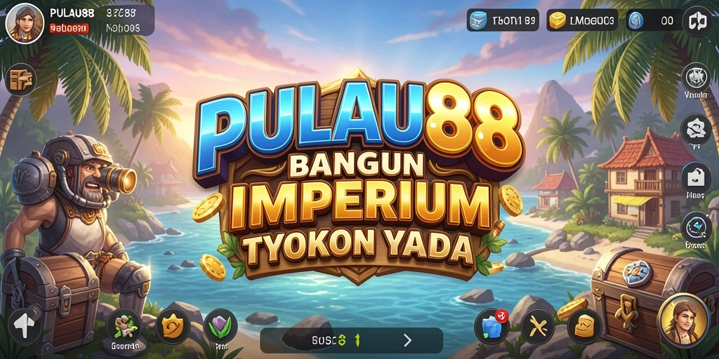 Tangkapan layar gameplay PULAU88 yang menunjukkan pembangunan pulau.