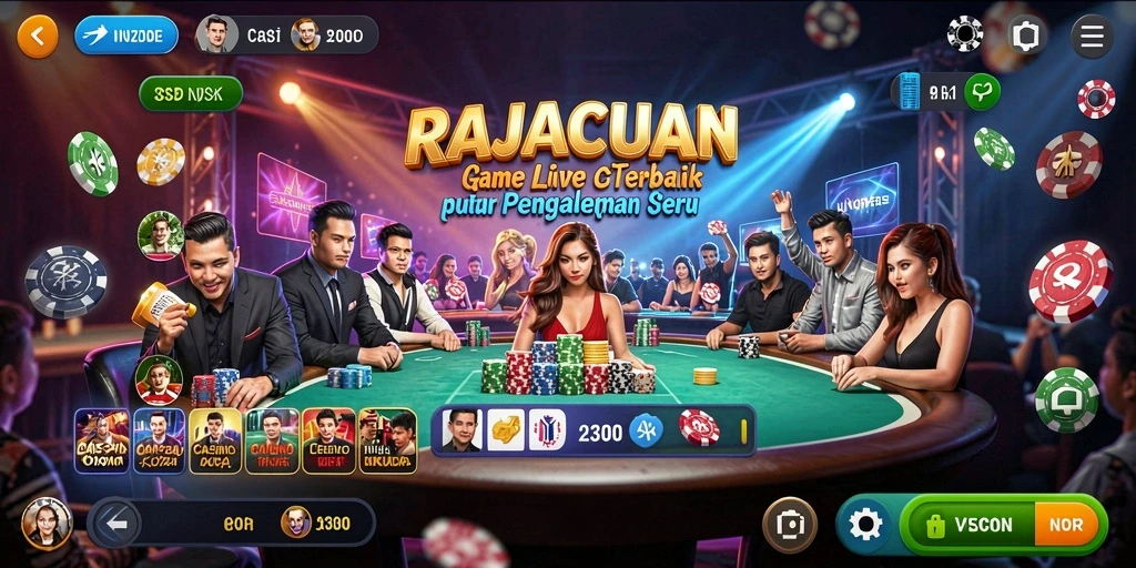 Gameplay Live Casino yang mendebarkan dan interaktif.