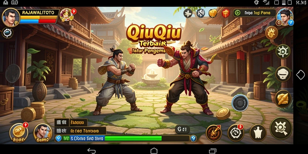 Tampilan gameplay seru di RAJAWALITOTO dengan suasana QiuQiu yang mendebarkan.