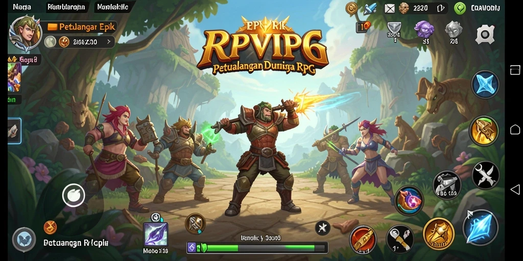 Tampilan gameplay mendalam RPVIP6 yang menantang dan memikat.