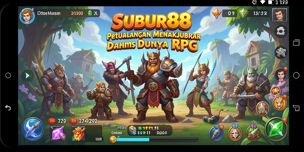 Tampilan gameplay SUBUR88 yang menarik dengan pertarungan dinamis.