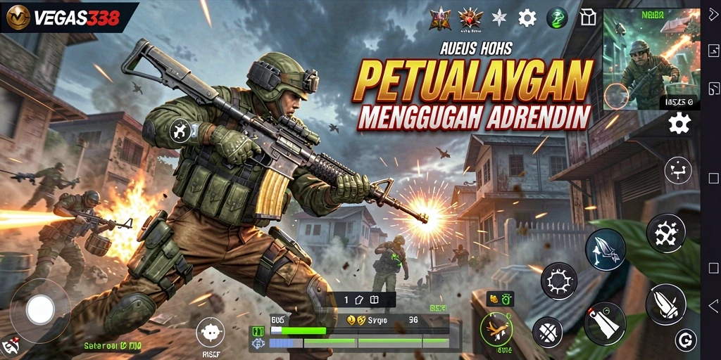 Tangkapan layar menampilkan aksi seru dalam VEGAS338.